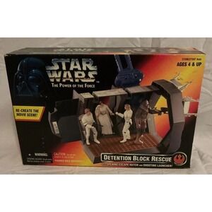 Star Wars Power of the Force Detention Block Rescue 3.75" Scale Playset Hasbro